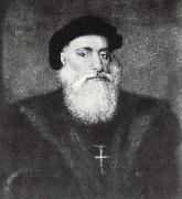unknow artist This portrait of Vasco da Gama to clerical error Gregorio Lopez. USA oil painting artist